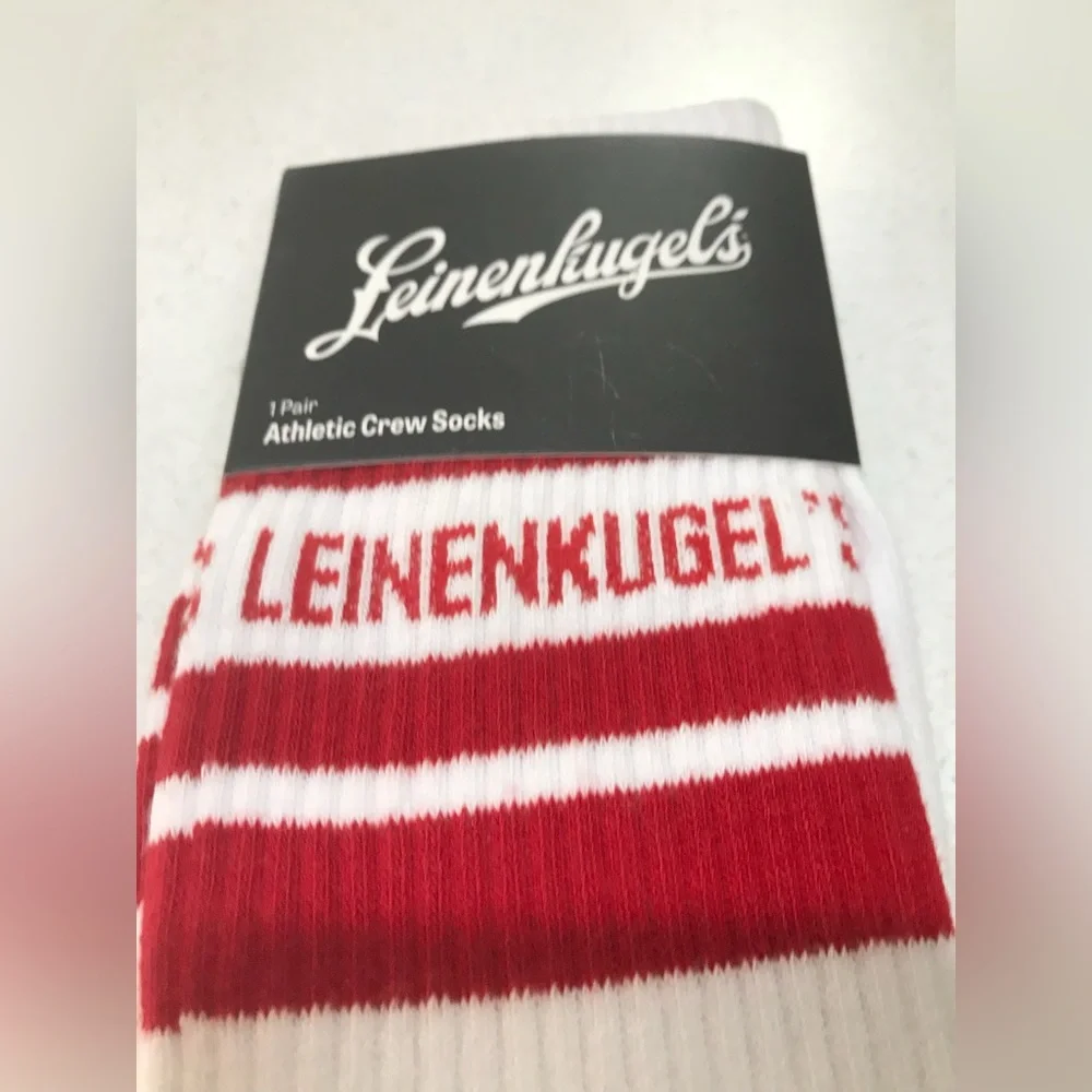 Leinenkugel's Beer Athletic Crew Socks - NEW - Adult One Size Fits Most